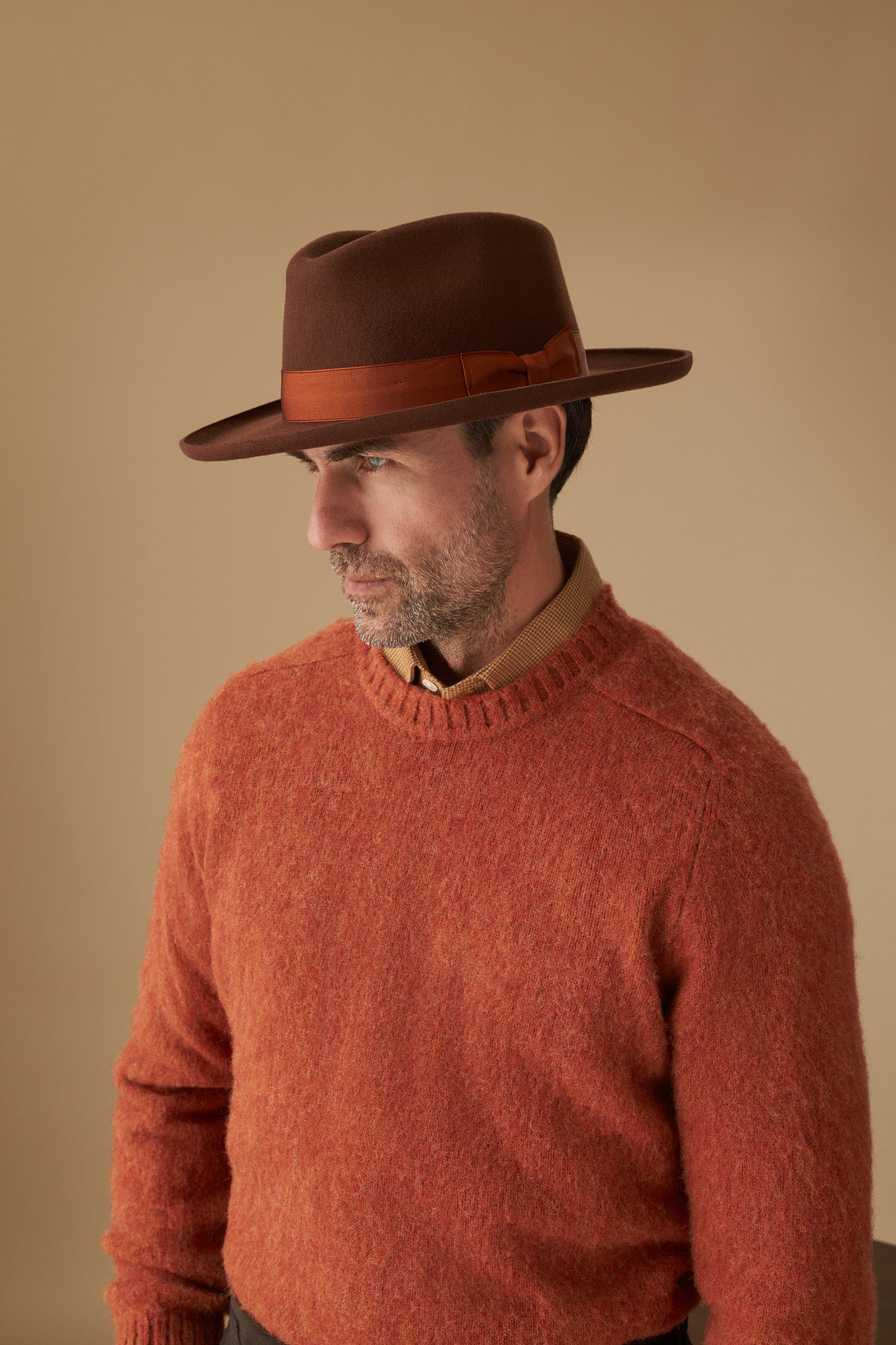 Jojo Rust Fedora - Designed by Maxwell Collection AW24 - Lock & Co. Hatters London UK