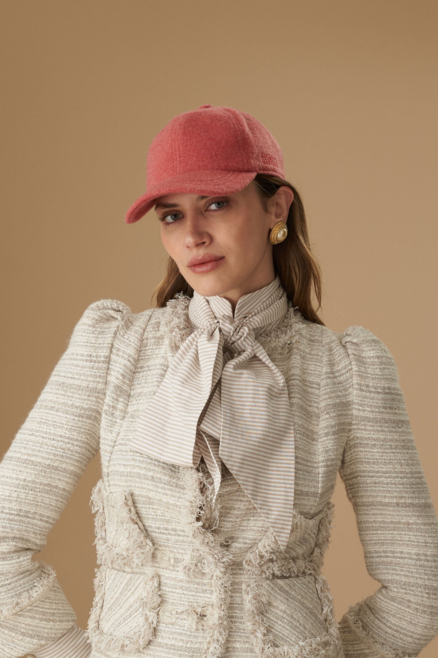 Adjustable Cashmere Pink Baseball Cap - New Season Women's Hats - Lock & Co. Hatters London UK