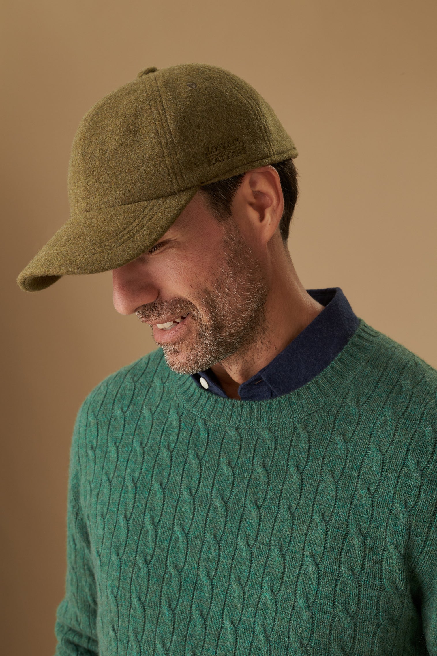 Adjustable Cashmere Green Baseball Cap - Men's Hats - Lock & Co. Hatters London UK