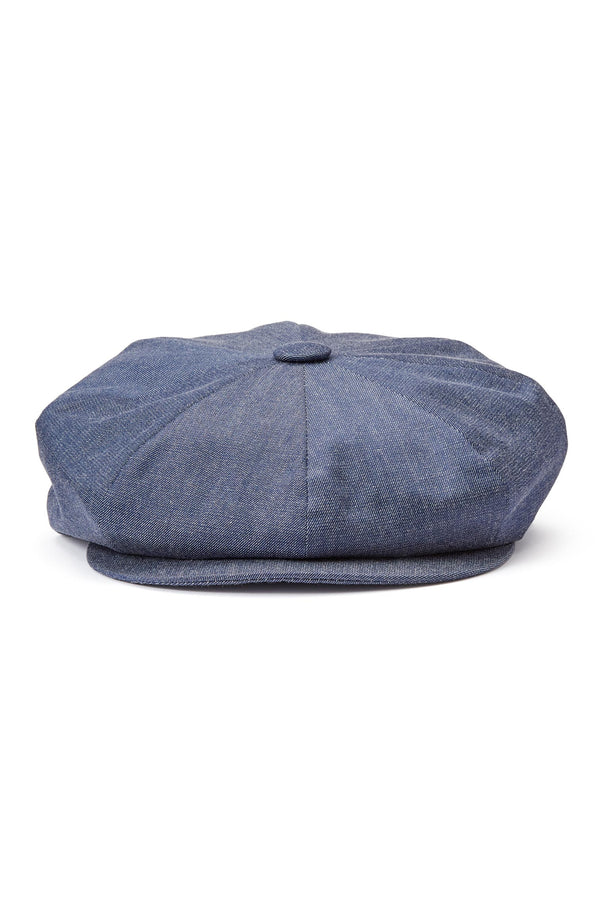 Denim Muirfield Bakerboy Cap - Lock & Co. Hats for Men & Women