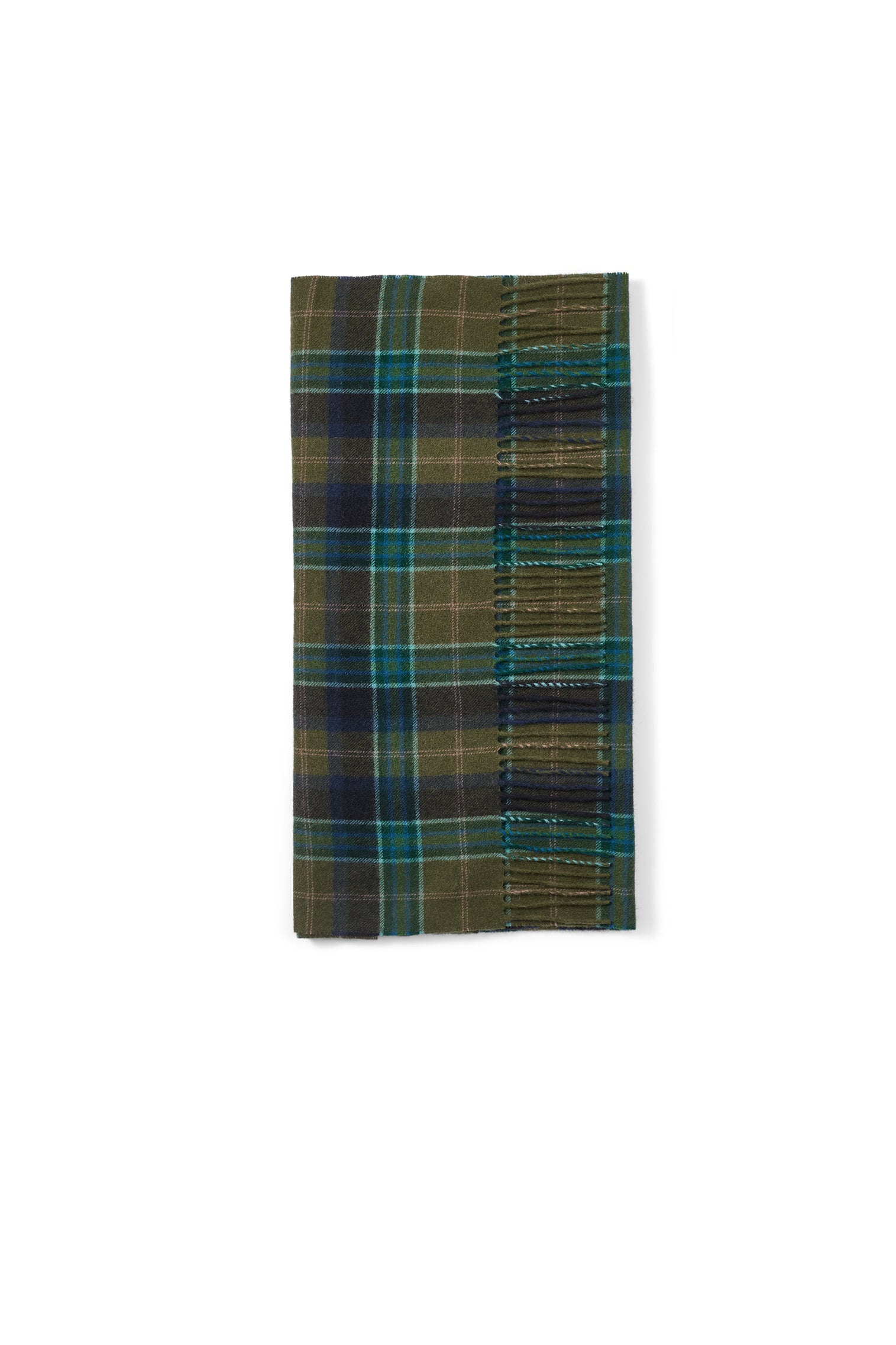 Classic Plaid Green Wide Scarf - Products - Lock & Co. Hatters London UK