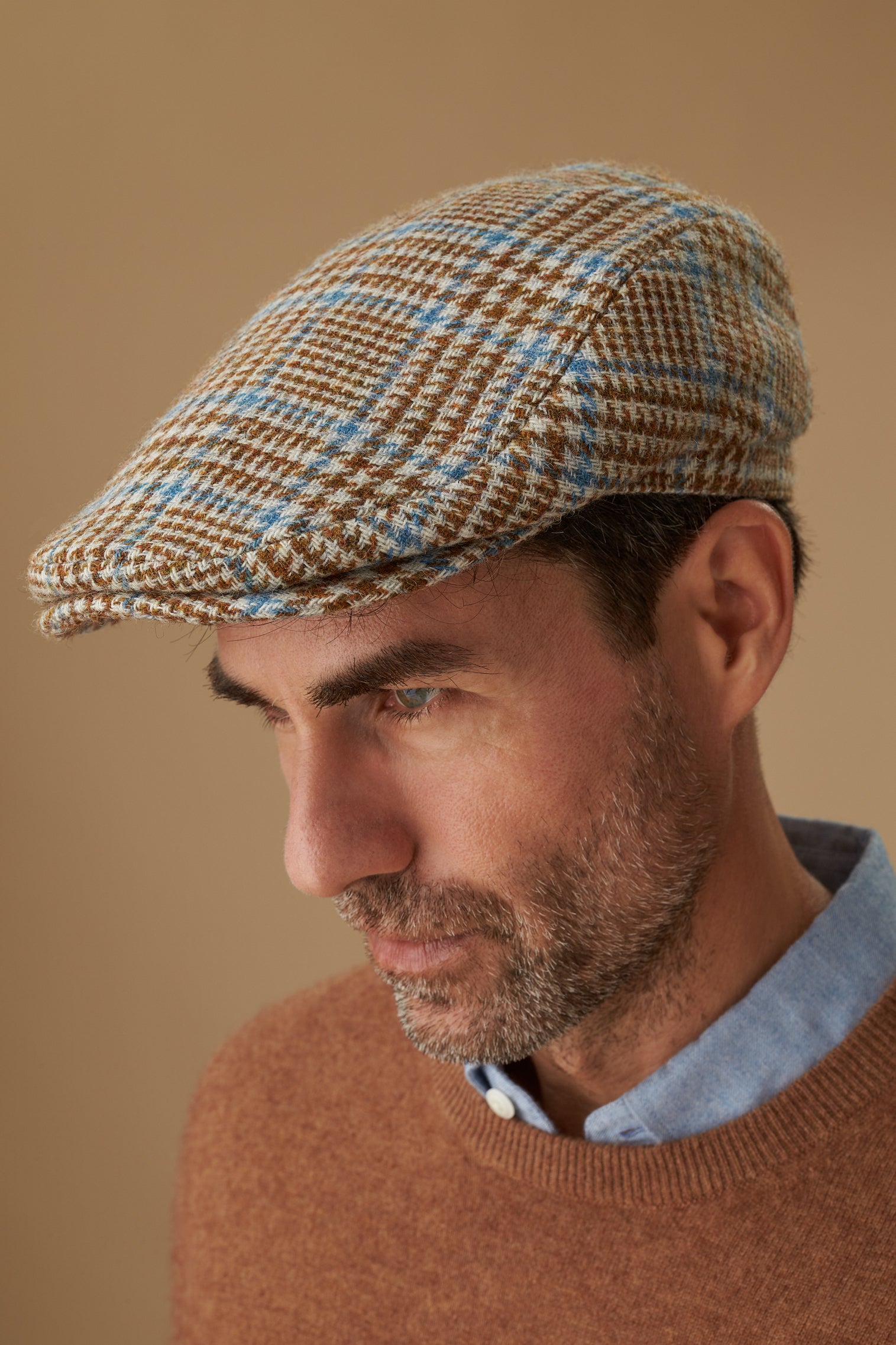 Grosvenor Tweed Flat Cap - Men's Hats - Lock & Co. Hatters London UK