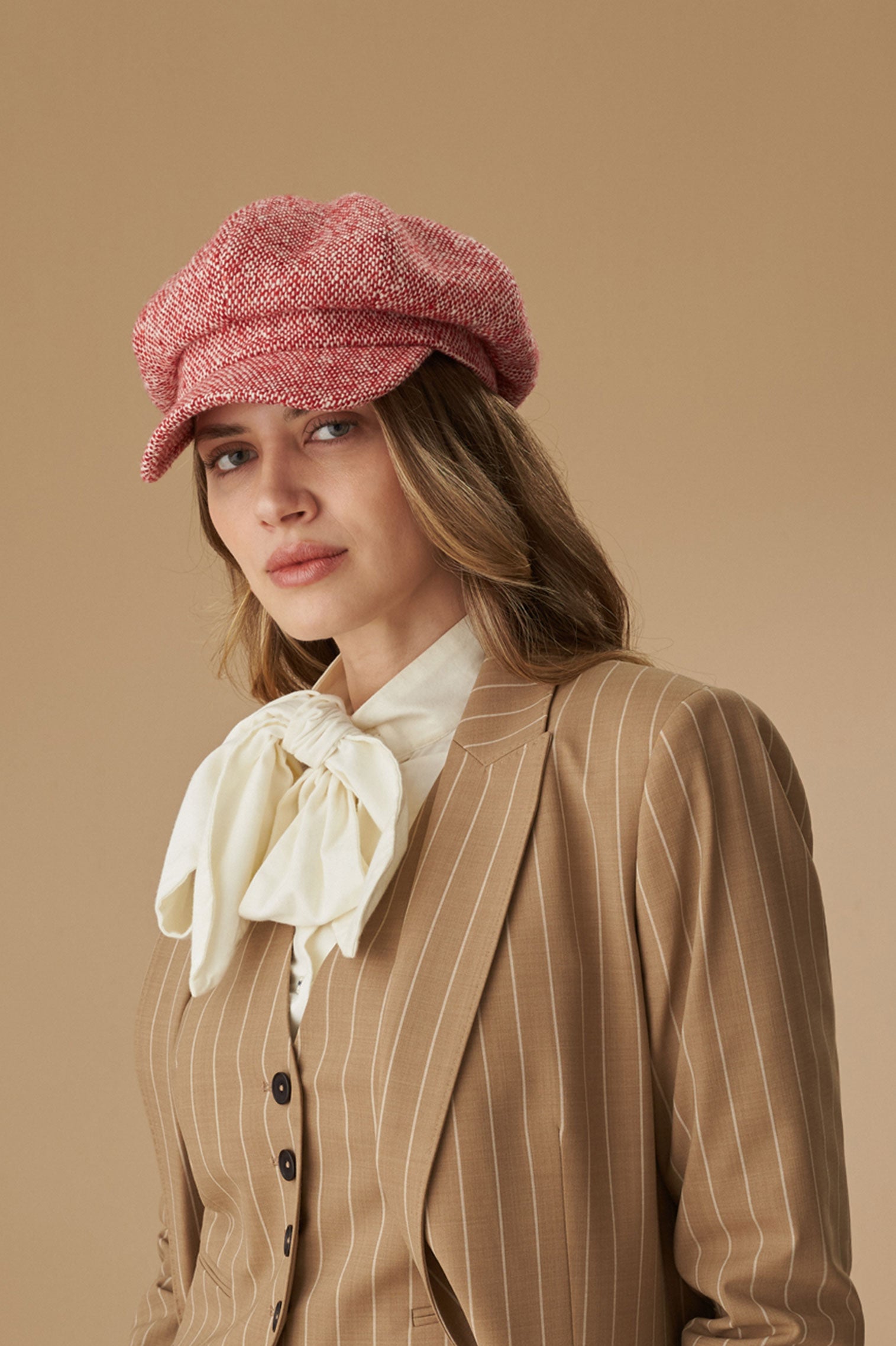 Harper Red Newsgirl Cap - New Season Women's Hats - Lock & Co. Hatters London UK