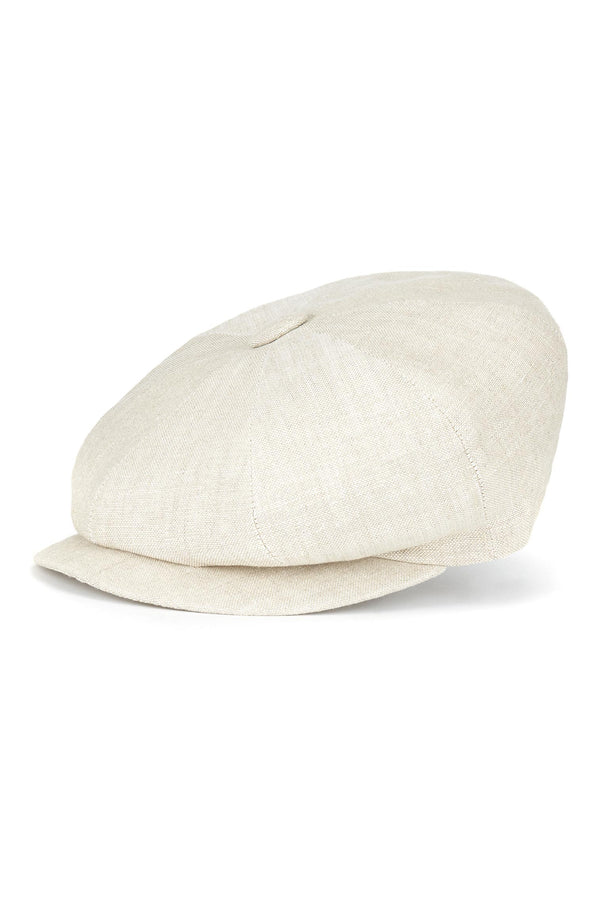 Linen best sale newsboy hat