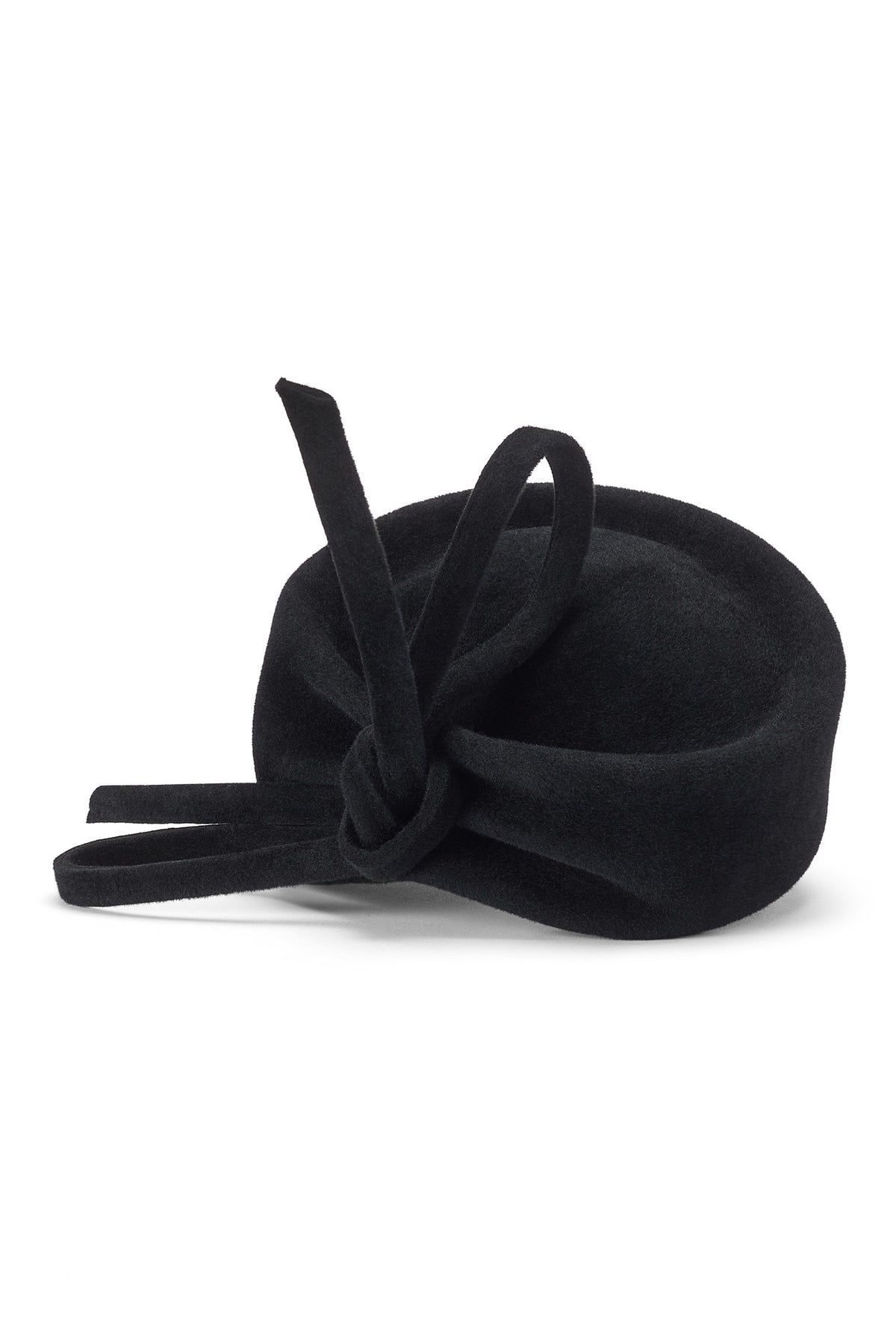 Black Wool Pill Box Hat With Red Feathers Black Velvet Bow 