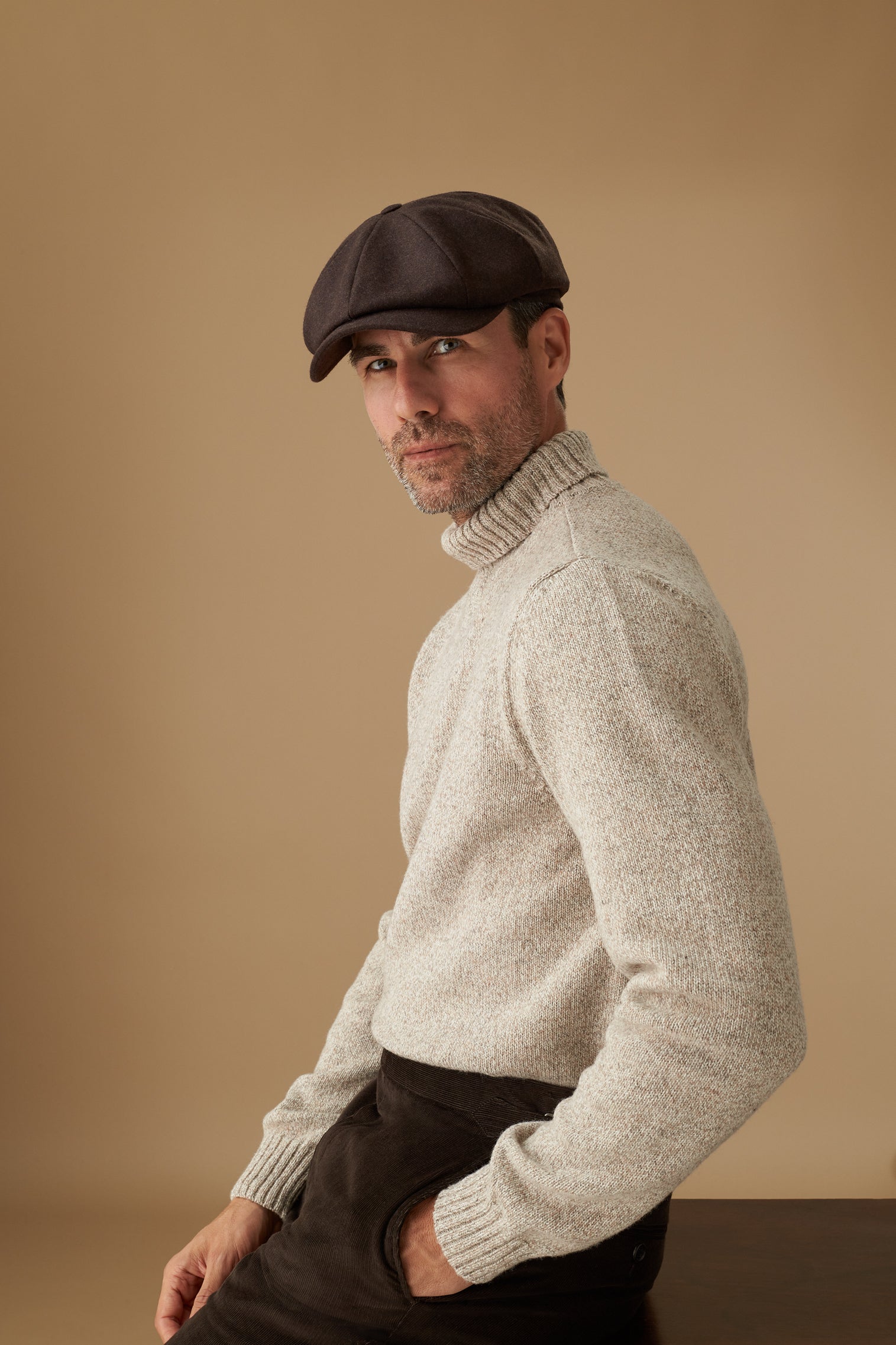 Newsboy Dark Brown Bakerboy Cap -  - Lock & Co. Hatters London UK