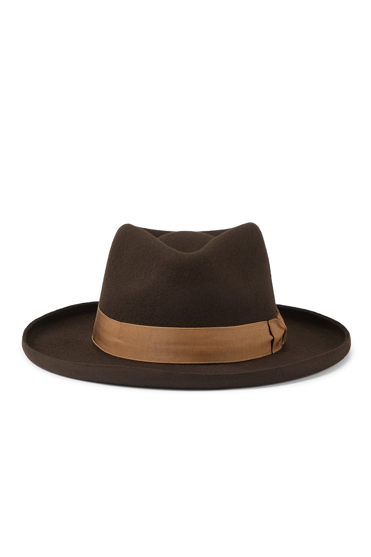 Outlet Chocolate Brown Linen Hat