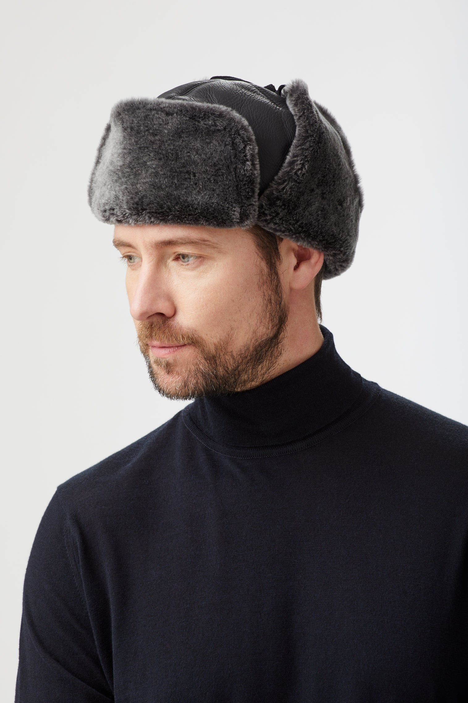 Men s Winter Hats Fur Sheepskin Stylish Hats for Men