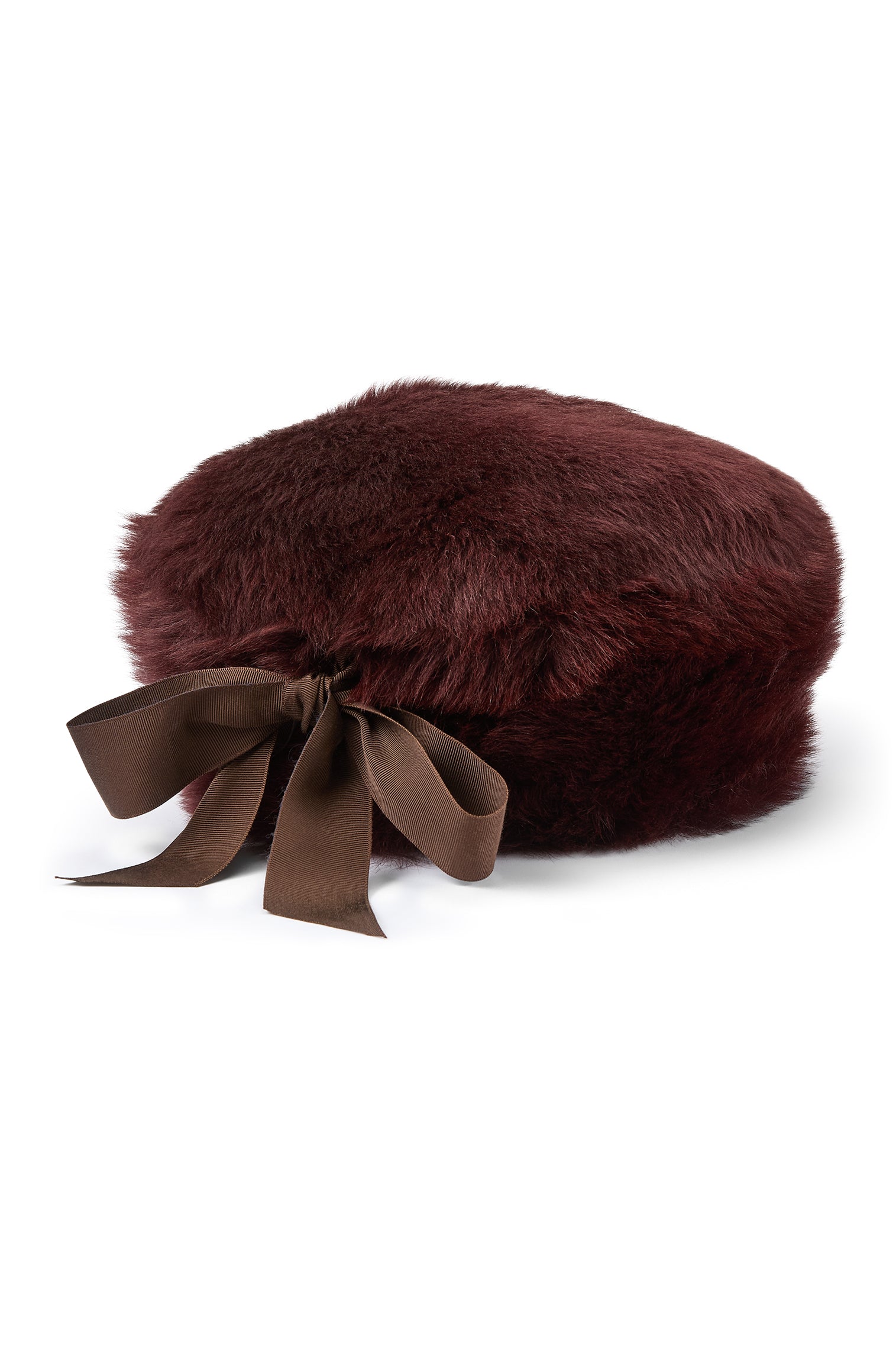 Portia Burgundy Shearling Winter Hat - New Season Women's Hats - Lock & Co. Hatters London UK