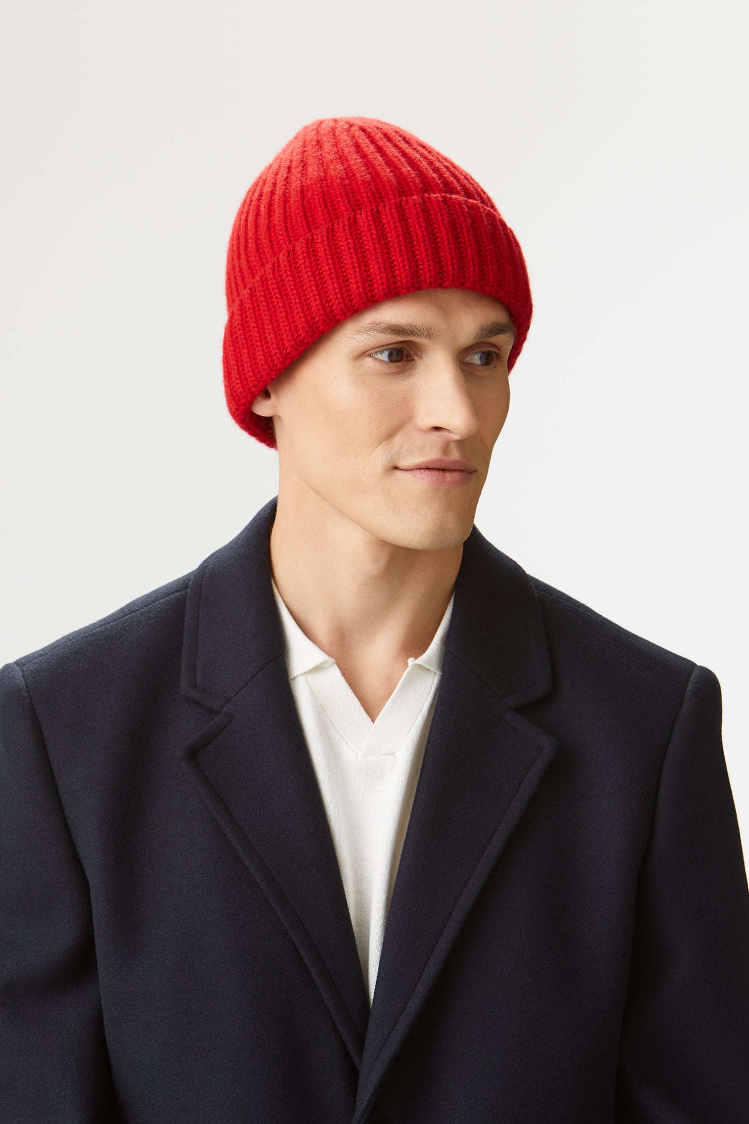 Rannoch Red Cashmere Beanie - Men's Beanies - Lock & Co. Hatters London UK