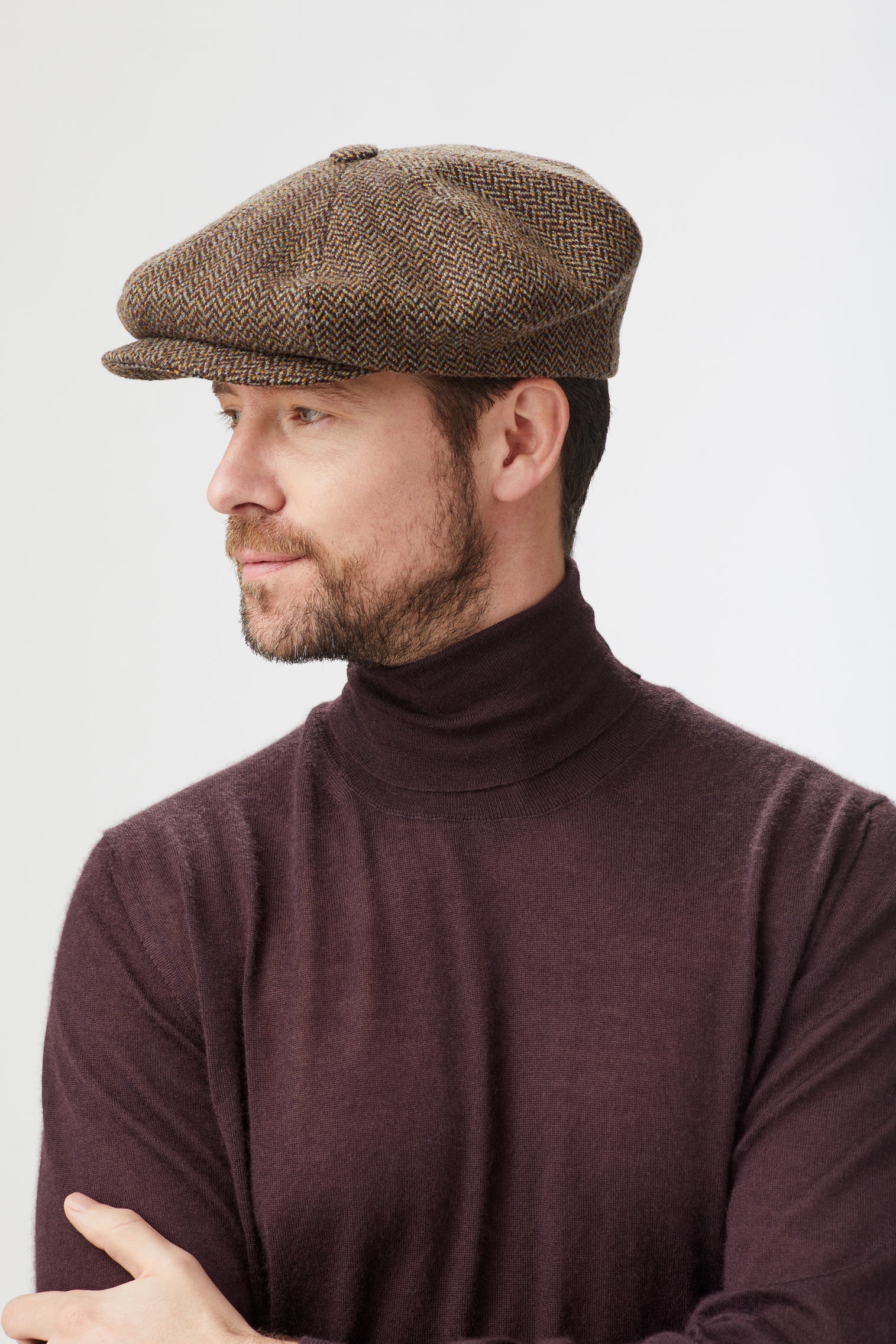 Sandwich Tweed Bakerboy Cap - Lock & Co. Hats for Men & Women