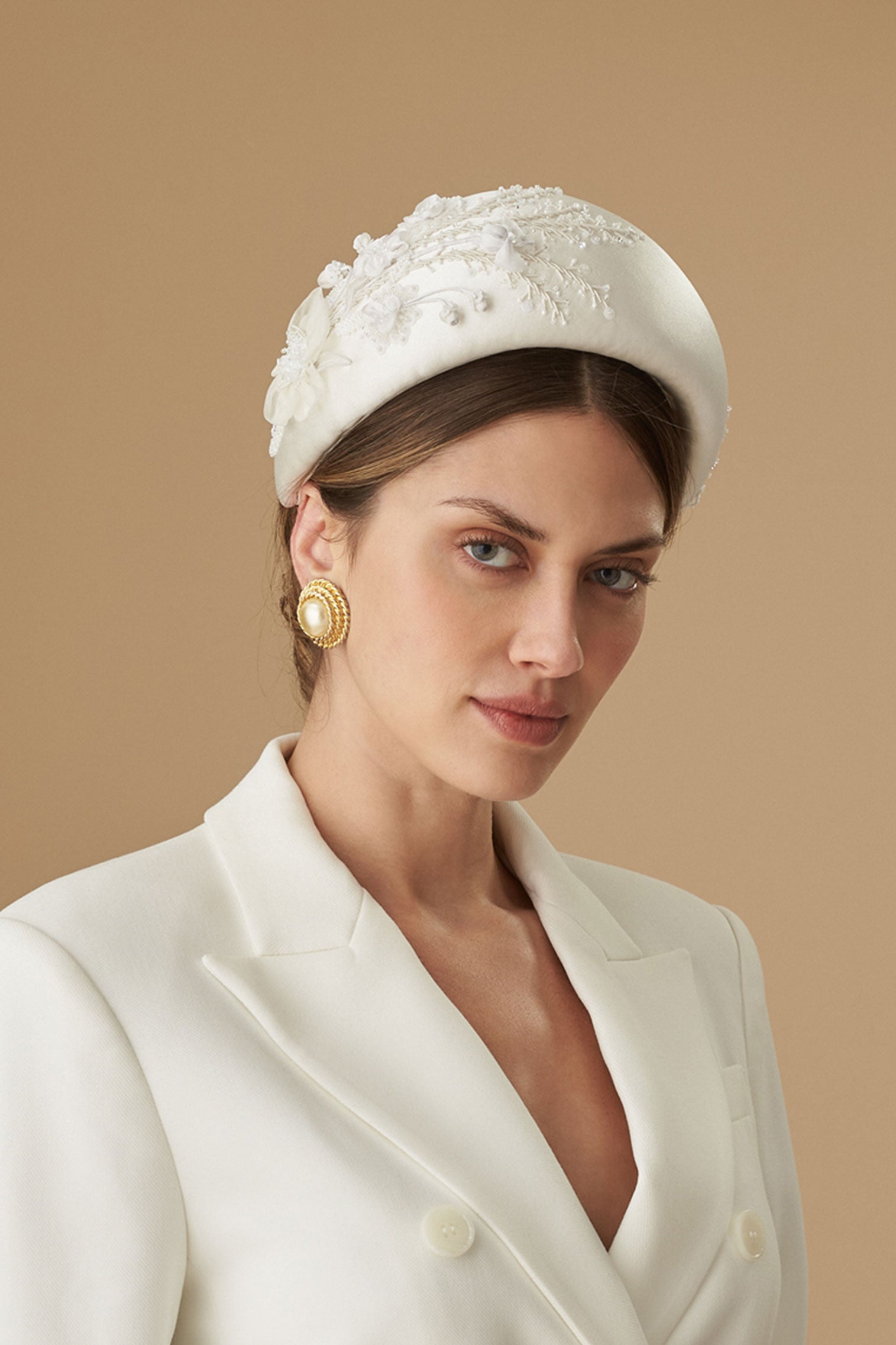 Snowdrop Ivory Headband - Headbands - Lock & Co. Hatters London UK