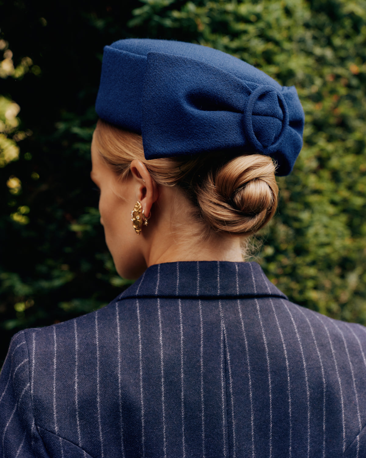 Perdita Navy Pillbox Hat - Lock Couture by Awon Golding - Lock & Co. Hatters London UK