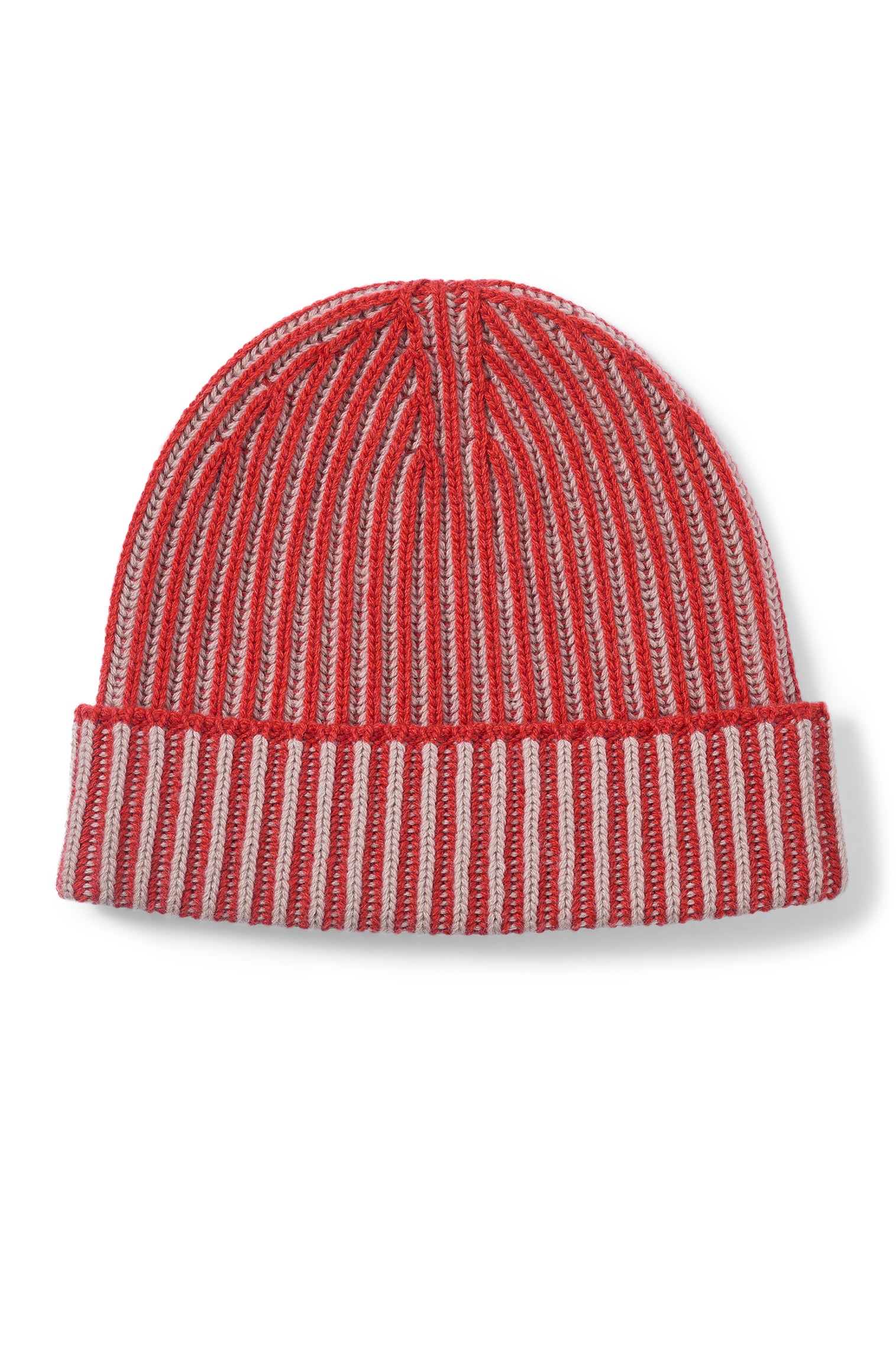 Two-Tone Cashmere Ski Orange Beanie - Men's Hats - Lock & Co. Hatters London UK